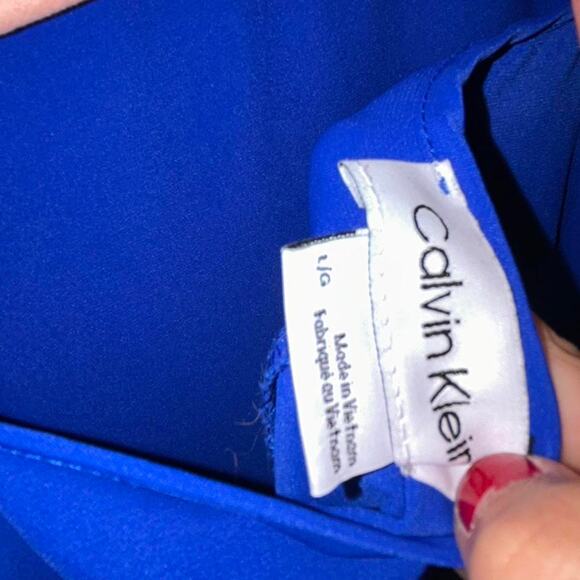 Long blue calvin klein dress - Picture 4 of 4